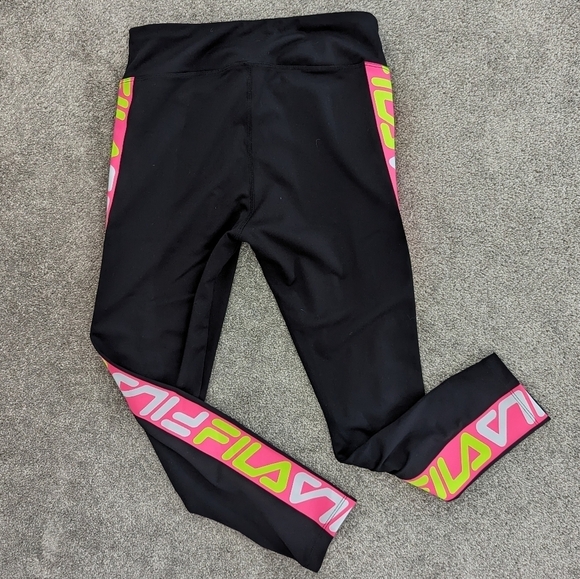 FILA cropped women's black legging Small - Picture 3 of 8